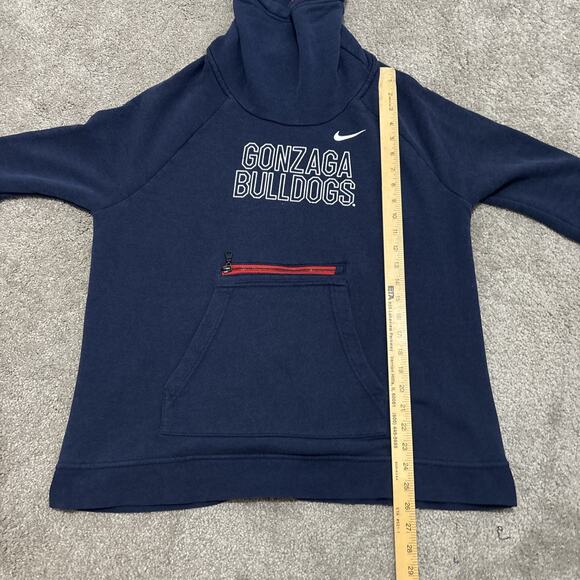 Vtg Nike Gonzaga Turtleneck Sweatshirt Size Large Blue - Picture 5 of 5
